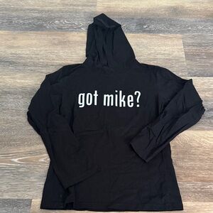 Akoo Black Hoodie with White Text